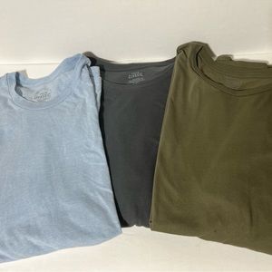 Set Of 3 True Classic Premium Quality Crew Neck T Shirt Men XXL Blue Green Black